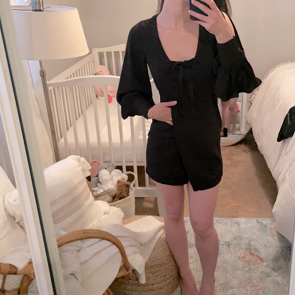 Mini tuxedo dress free gift of new bustier-never worn out!